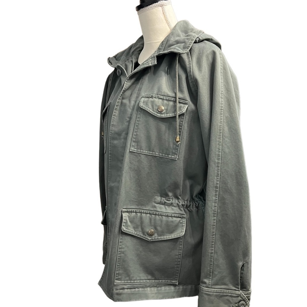 Polo Jeans by Ralph Lauren (EUC) Hooded Cargo Jacket 100% Cotton, Size Large - Picture 4 of 16